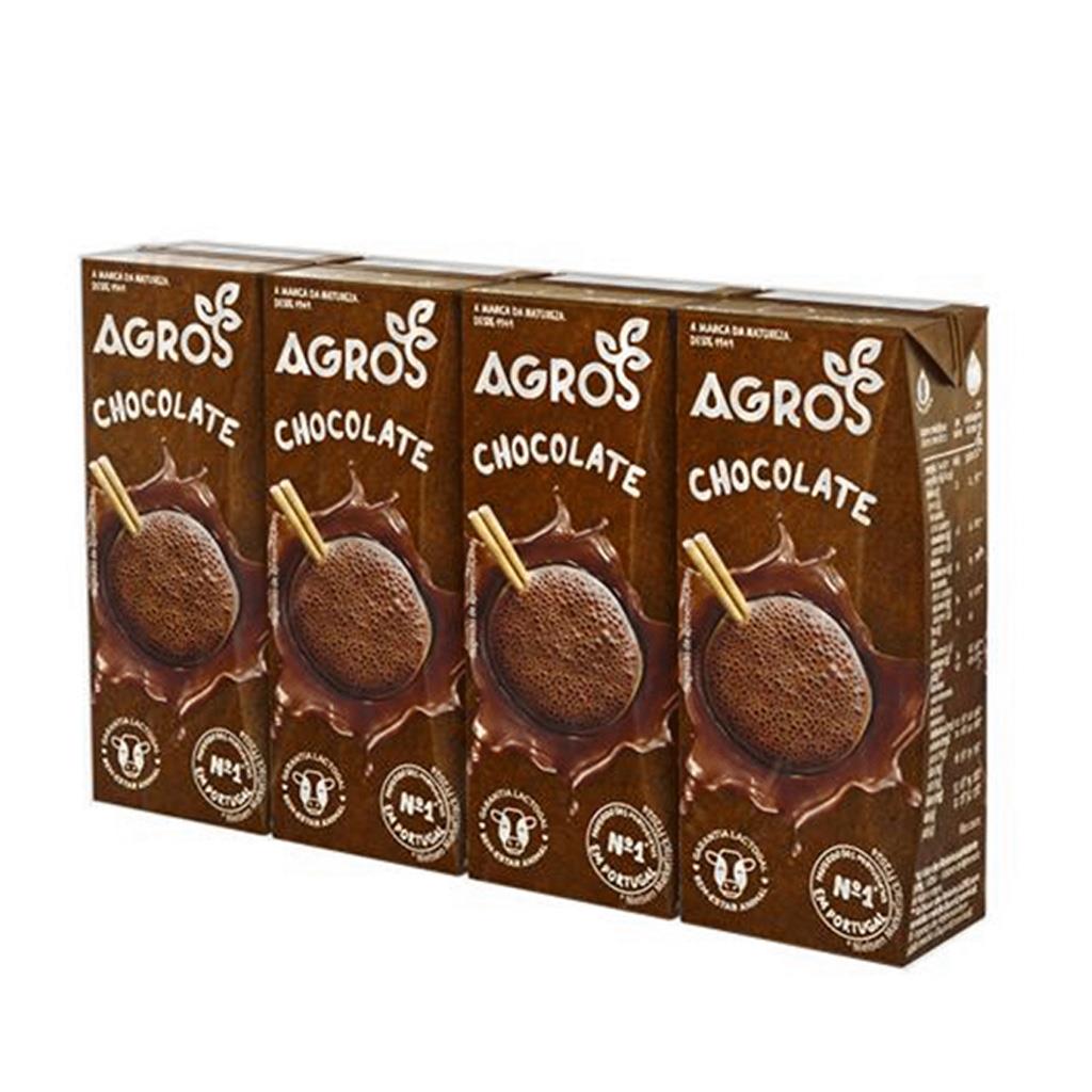 Agros Chocolate Milk 4 x 200ml