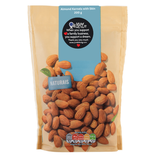 almond kernels with skin 200 g whole almonds gourmet nuts and nut snacks collection