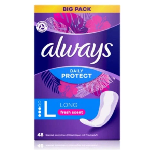 Always Daily Protect Long Fresh Scent Panty Liners Pack of 48