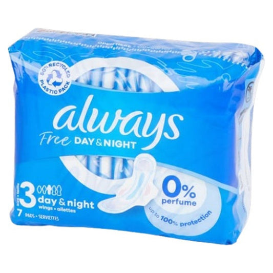 Always Free Day & Night Size 3 Pads Pack of 7