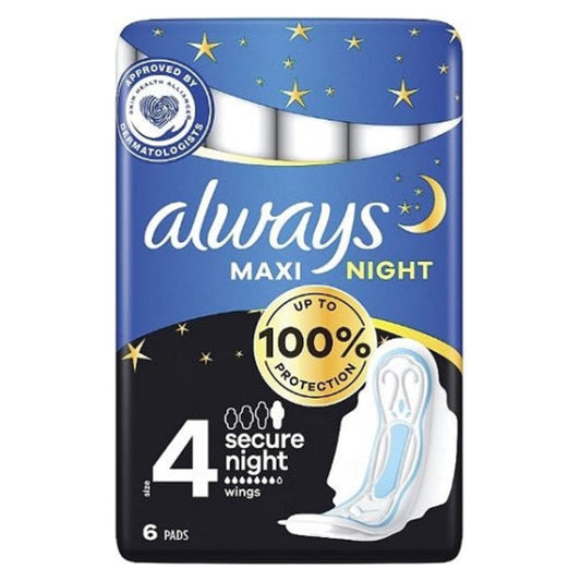 Always Ultra Secure Night Size 4 Pads with Wings