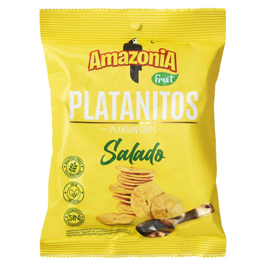 Amazonia Salted Plantain Chips 75g