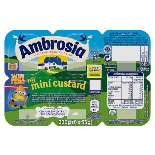 Ambrosia Devon Custard 6 x 55g