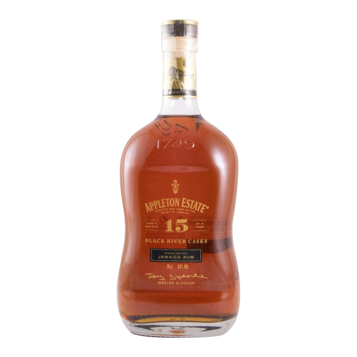 Appleton Estate 15 Year Old Black River Casks Rum 700ml 43% ABV
