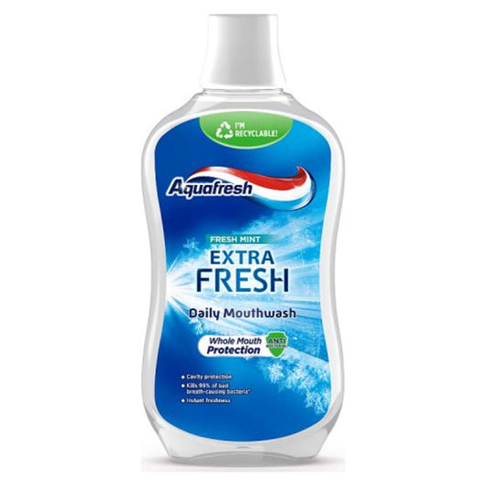 Aquafresh Extra Fresh Daily Mouthwash Fresh Mint 500ml