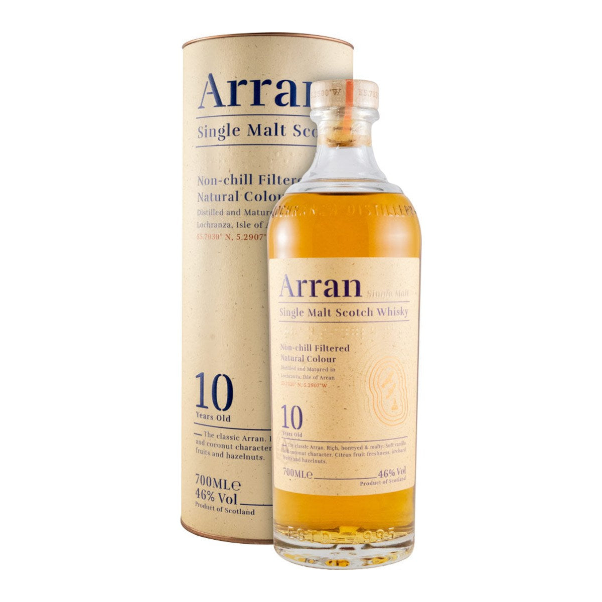 Arran 10 Year Old Single Malt Scotch Whisky 700ml 46% ABV