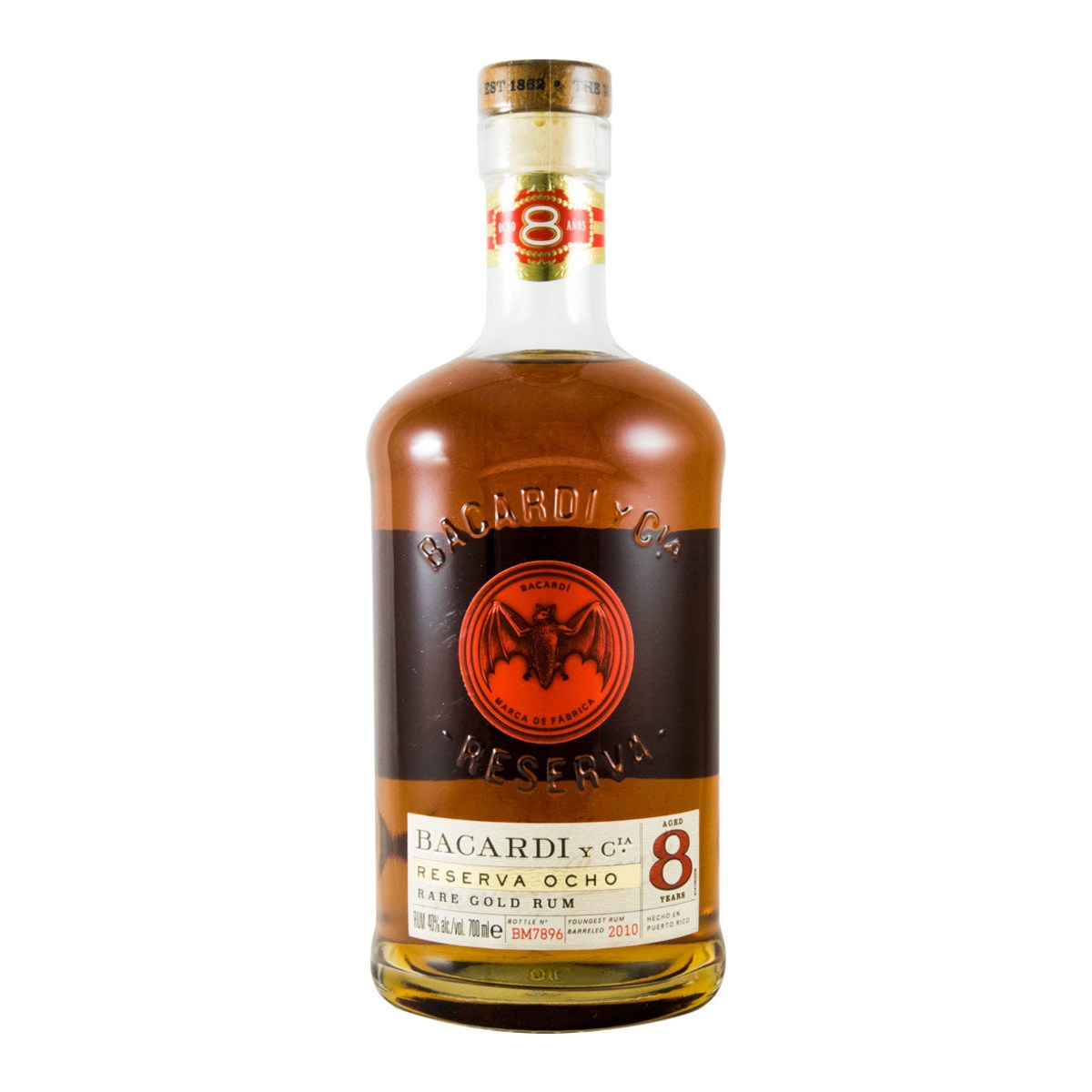 Bacardí Reserva Ocho 8 Year Old Rum 700ml 40% ABV