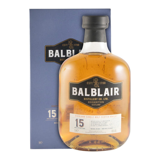 Balblair 15 Year Old Single Malt Scotch Whisky 1L 46% ABV