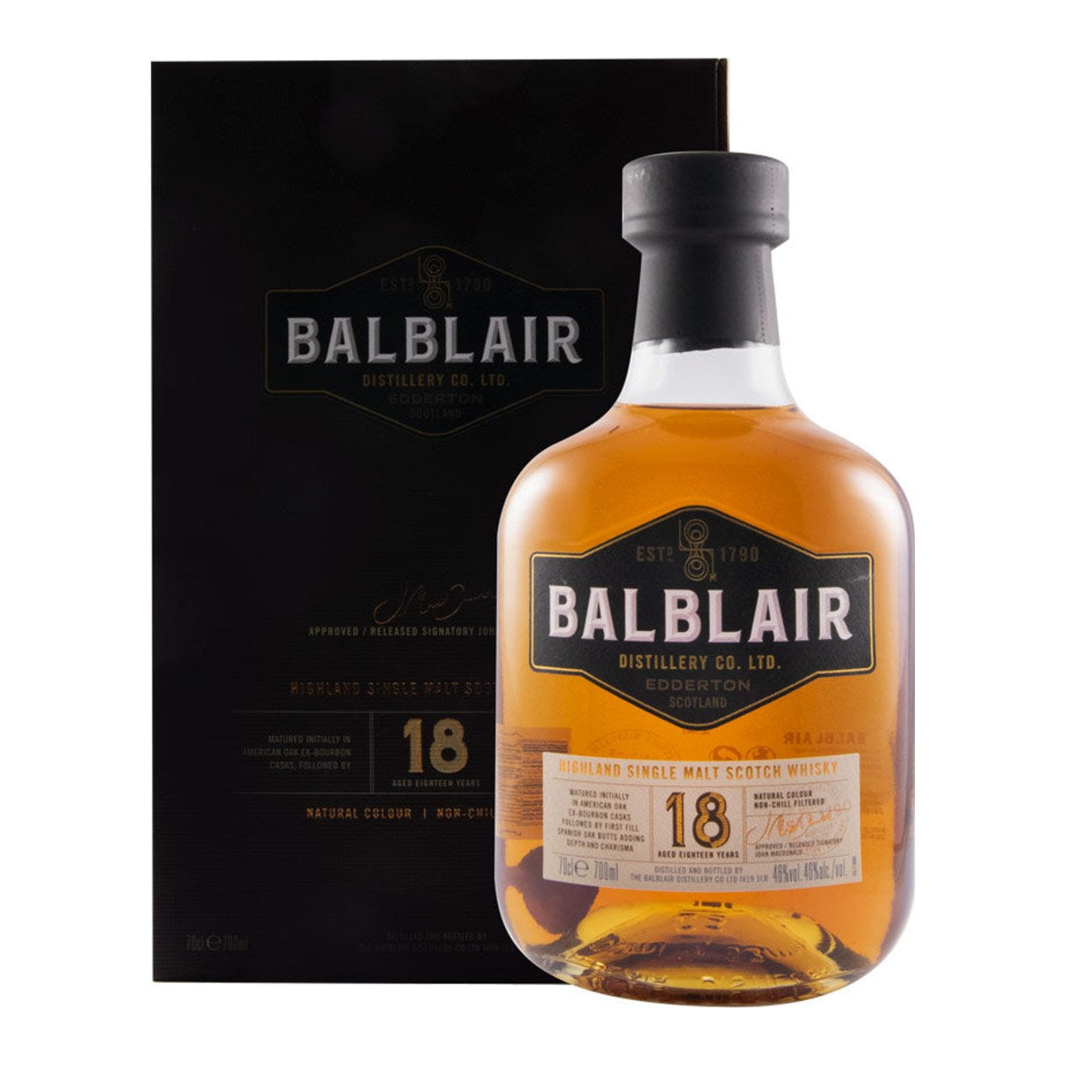 Balblair 18 Year Old Single Malt Scotch Whisky 700ml 46% ABV