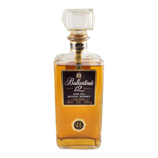 Ballantine's 12 Year Old Glass Stopper Blended Scotch Whisky 750ml 43% ABV