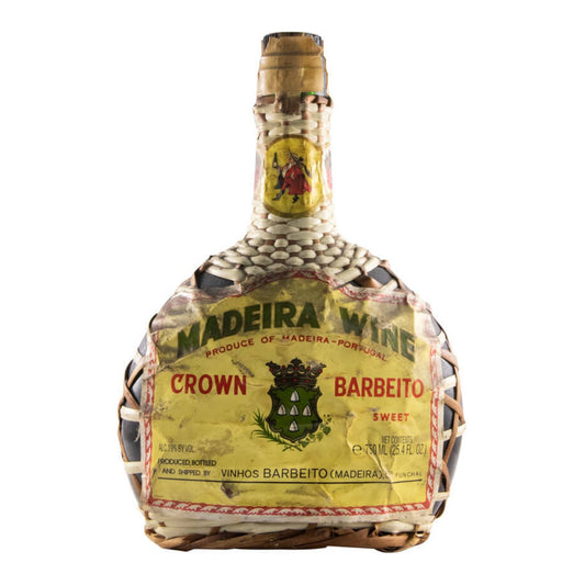 Barbeito Crown Sweet (Straw-Covered Flask) Madeira Wine 750ml 19% ABV