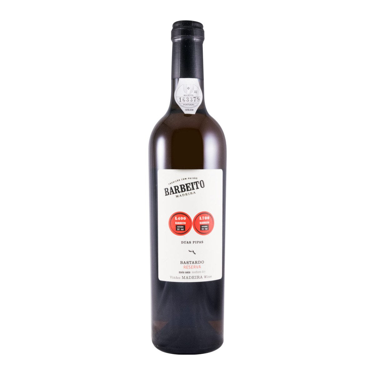 Barbeito Duas Pipas Bastardo Reserva Madeira Wine 500ml 19% ABV