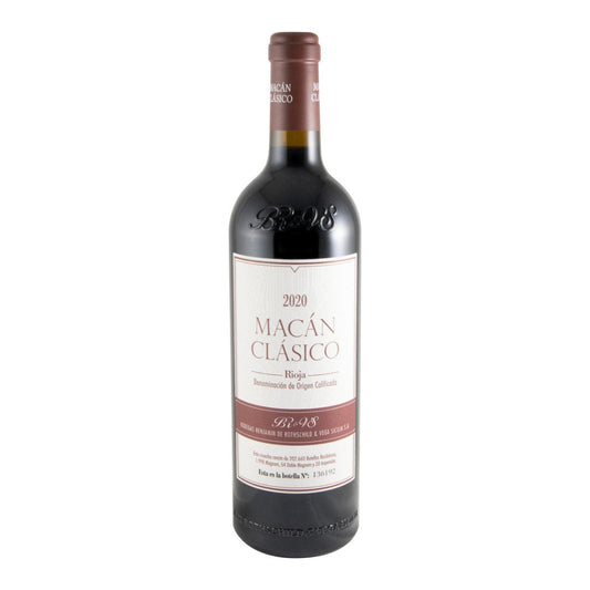 Benjamin de Rothschild & Vega-Sicilia Macán Clásico Rioja Red Wine La Rioja 2020 750ml 14% ABV