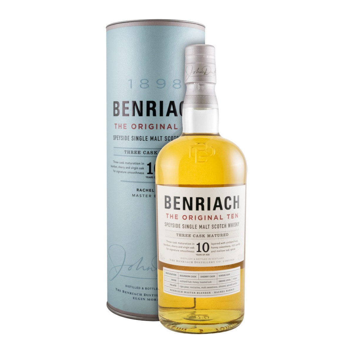 BenRiach 10 Year Old Single Malt Scotch Whisky 700ml 43% ABV