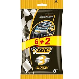 BIC 3 Action Disposable Razors 6 plus 2 Free