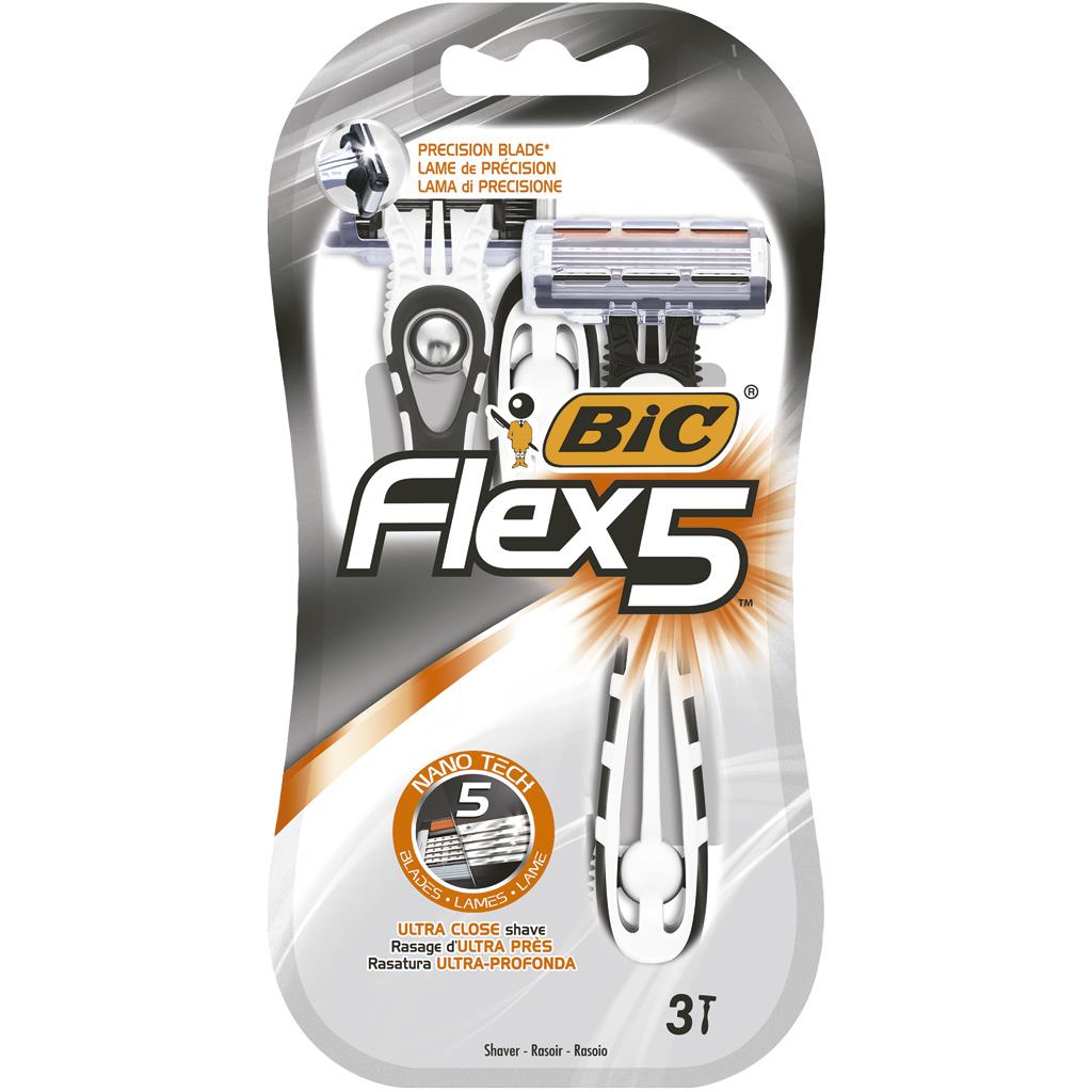 BIC Flex 5 Disposable Razors Pack of 3