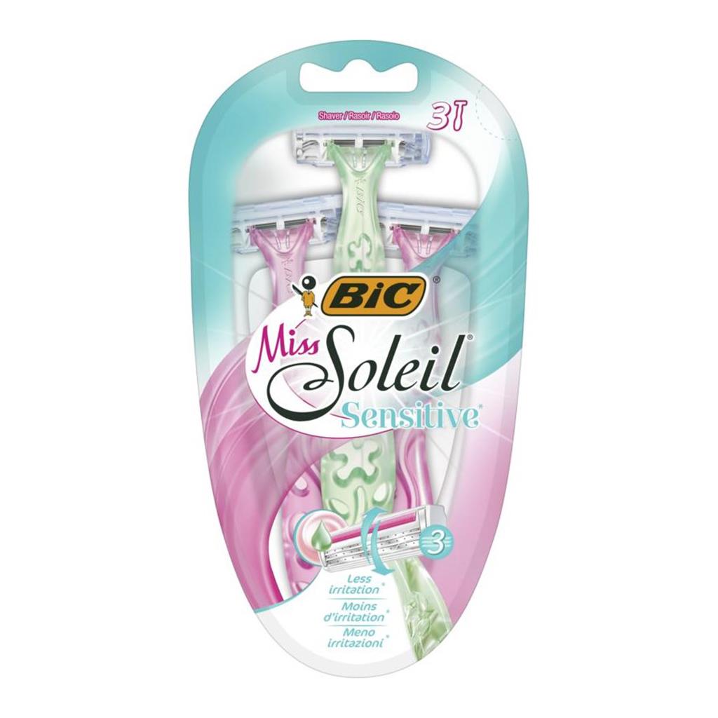 BIC Miss Soleil Sensitive Disposable Razors Pack of 3