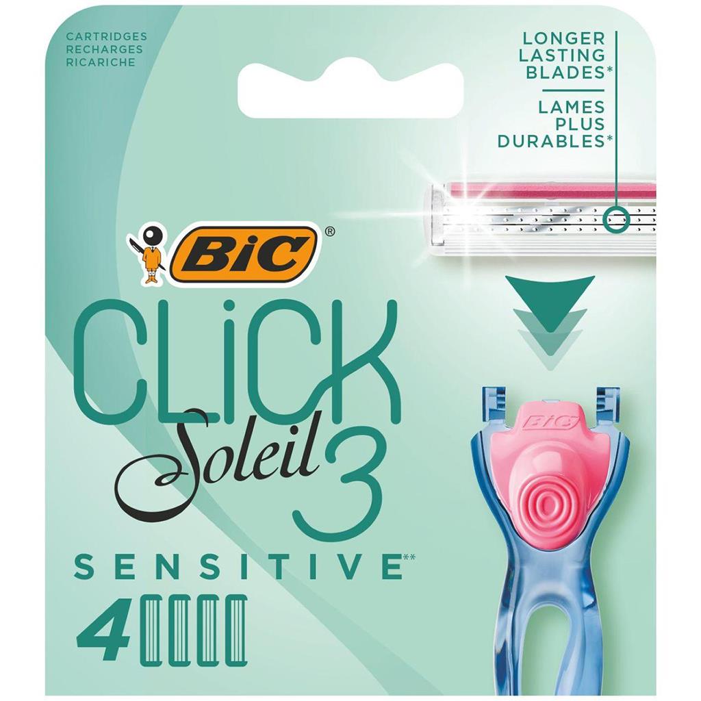 BIC Miss Soleil Sensitive Razor Refills Pack of 4