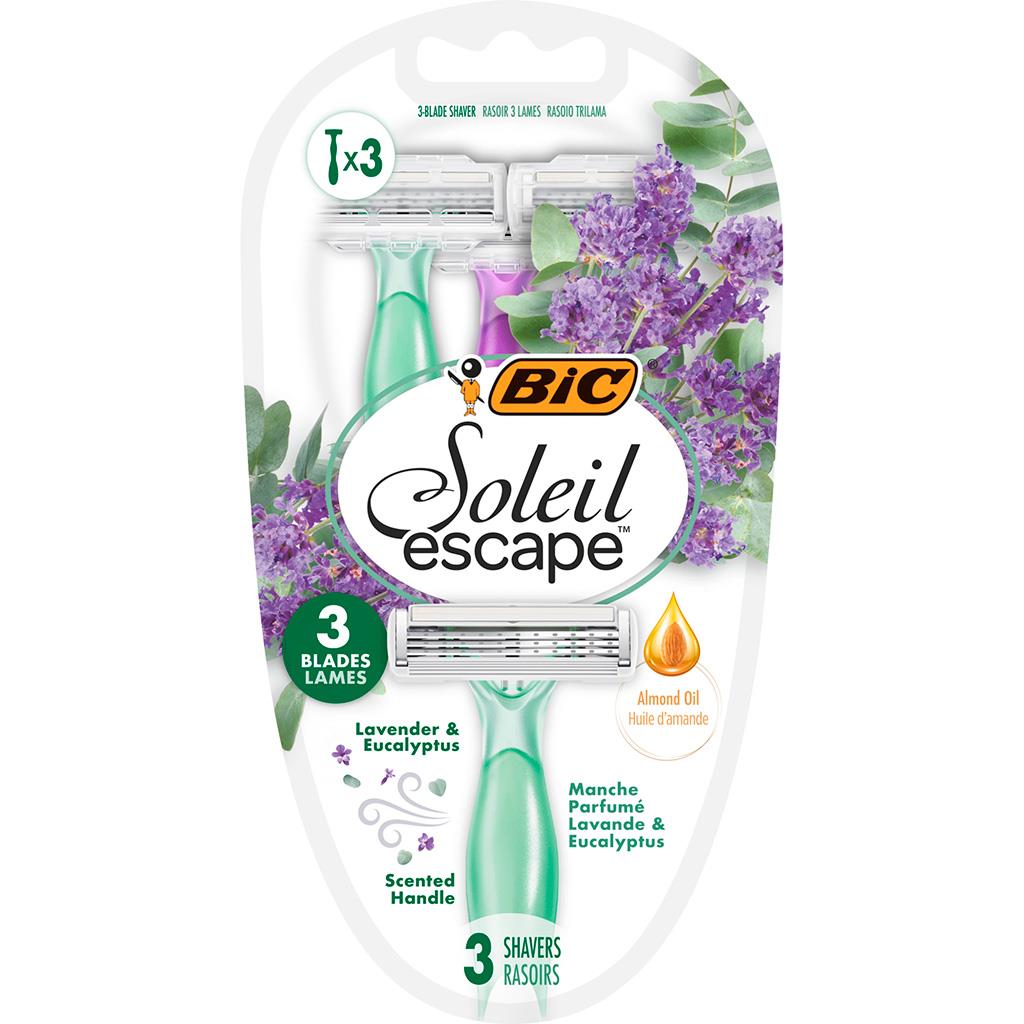 BIC Soleil Escape Lavender Disposable Razors Pack of 3