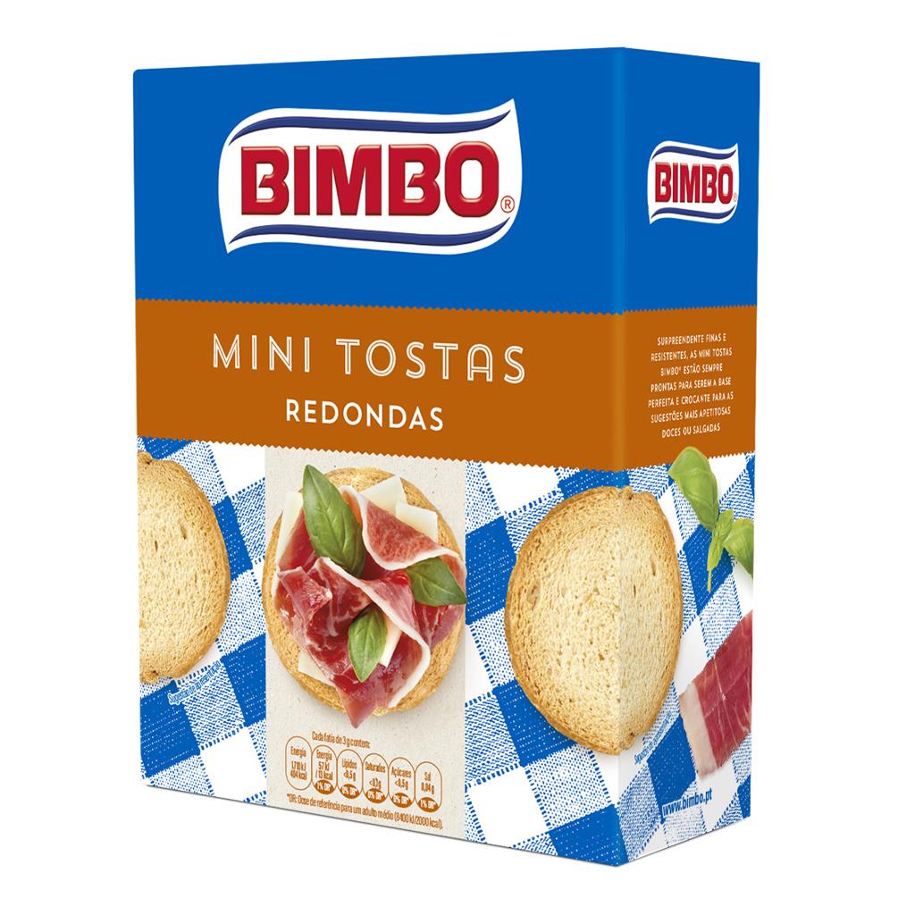 Bimbo Extra Thin Round Mini Toasts 100g