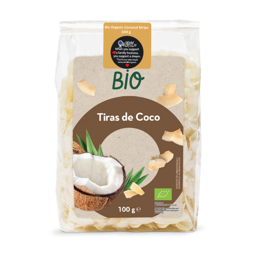 bio organic coconut strips 100 g dried coconut natural dried fruit fruit snacks dried fruit and fruit snacks collection