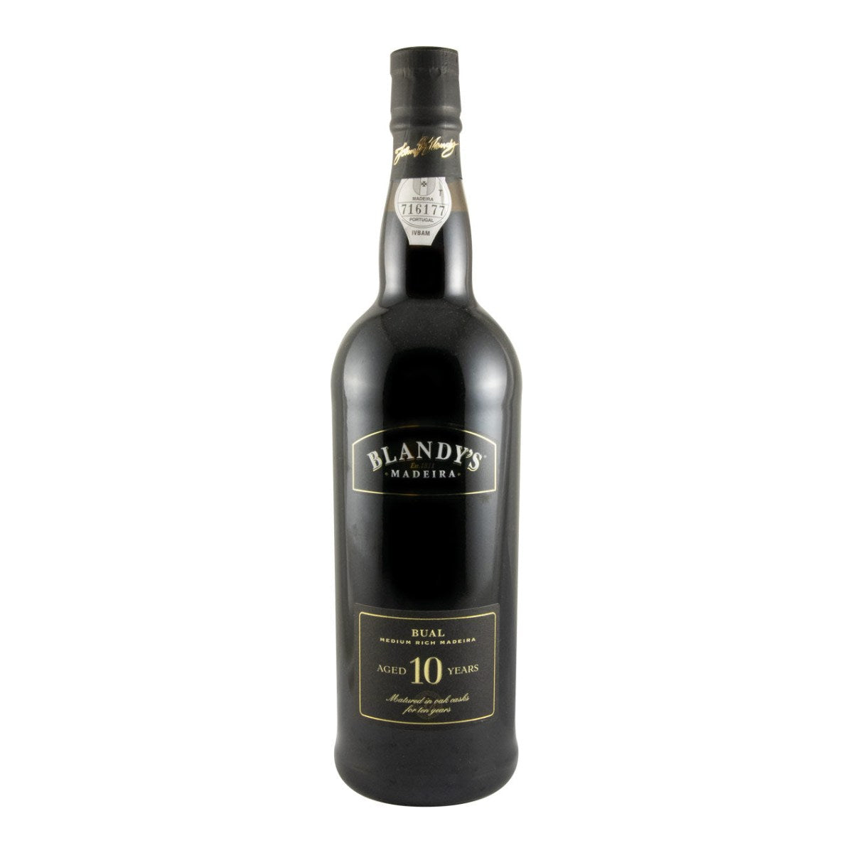 Blandy's 10 Year Old Bual Madeira Wine 750ml 19% ABV