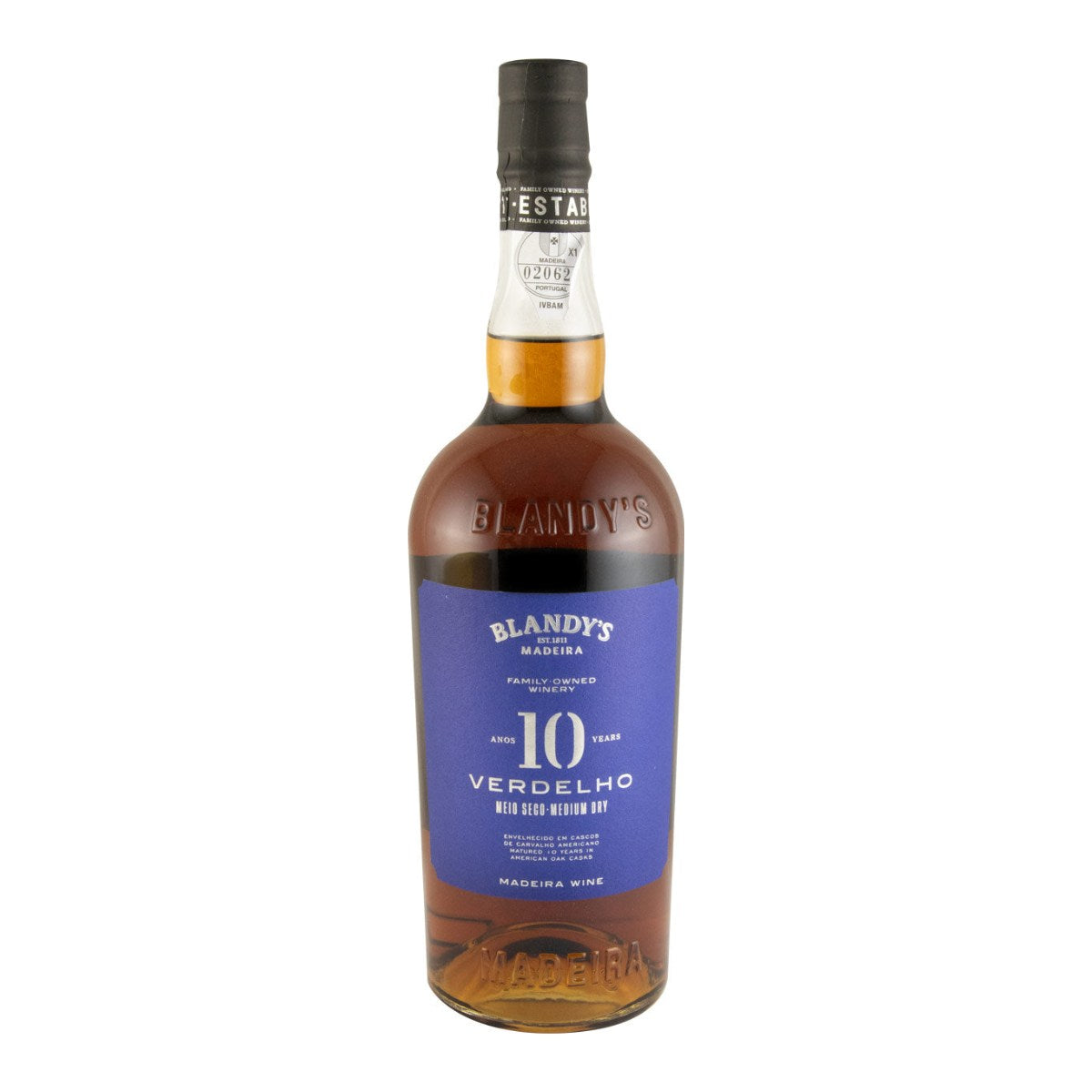 Blandy's 10 Year Old Verdelho Madeira Wine 750ml 19% ABV