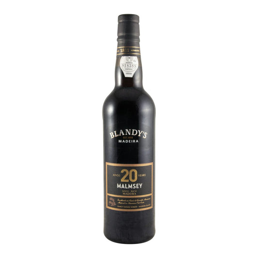 Blandy's 20 Year Old Malmsey Madeira Wine 500ml 20% ABV