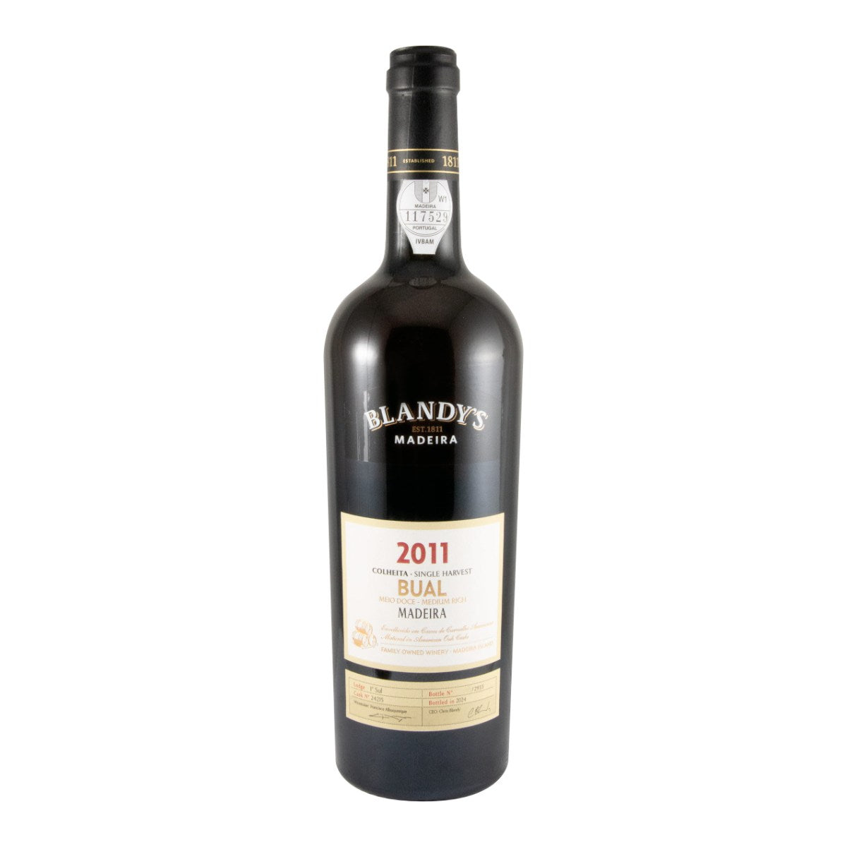 Blandy's Colheita Bual Madeira Wine 2011 750ml 20% ABV