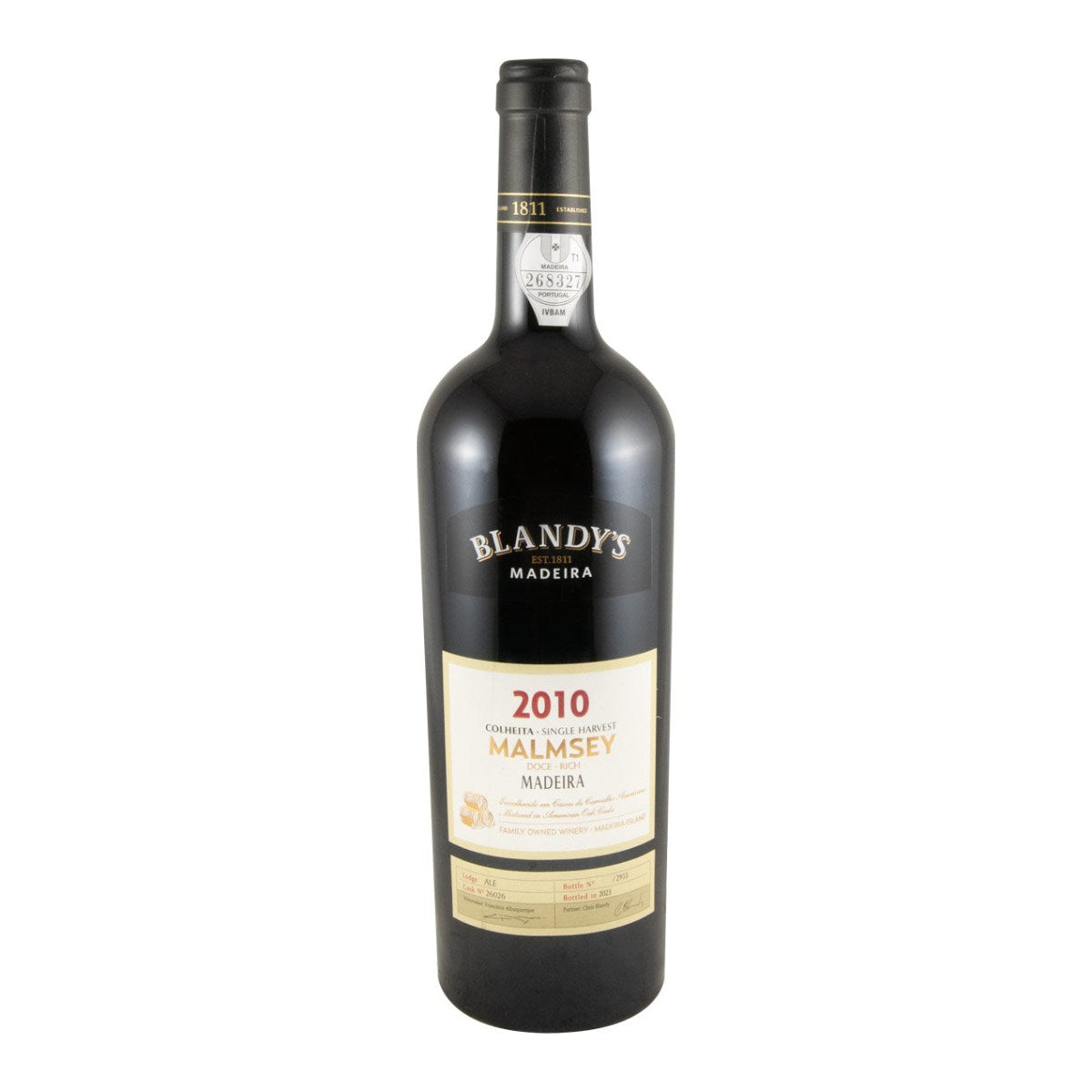 Blandy's Colheita Malmsey Madeira Wine 2010 750ml 20% ABV