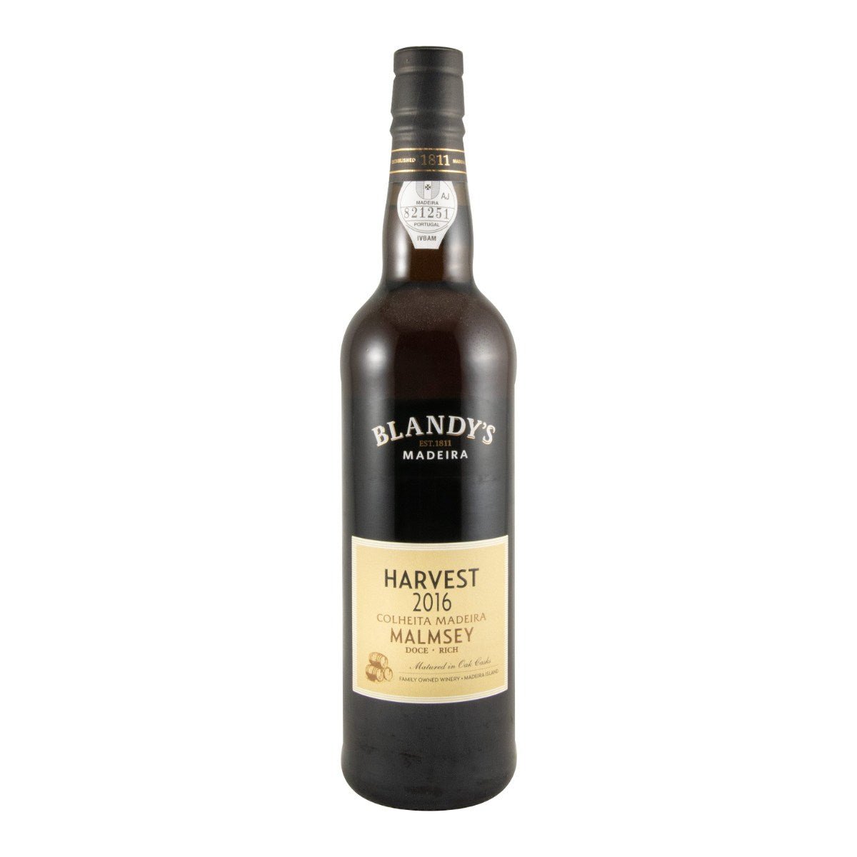 Blandy's Colheita Malmsey Madeira Wine 2016 500ml 19% ABV