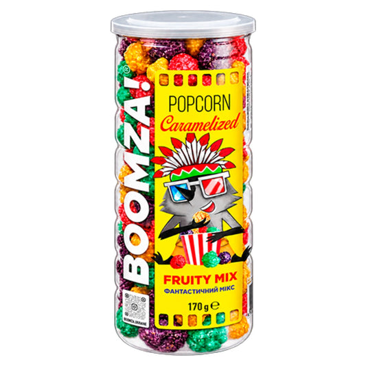 Boomza Fruity Mix Caramelised Popcorn 170g