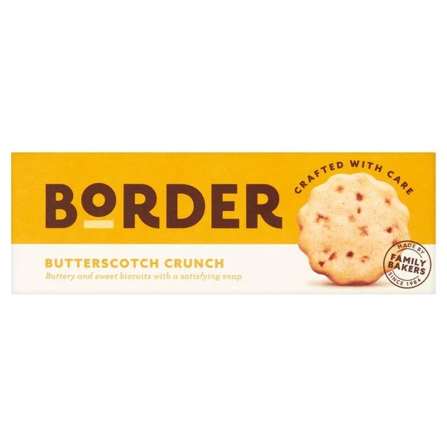 border butterscotch crunch biscuits 150g premium british butter biscuits crunchy tea biscuits sweet biscuits