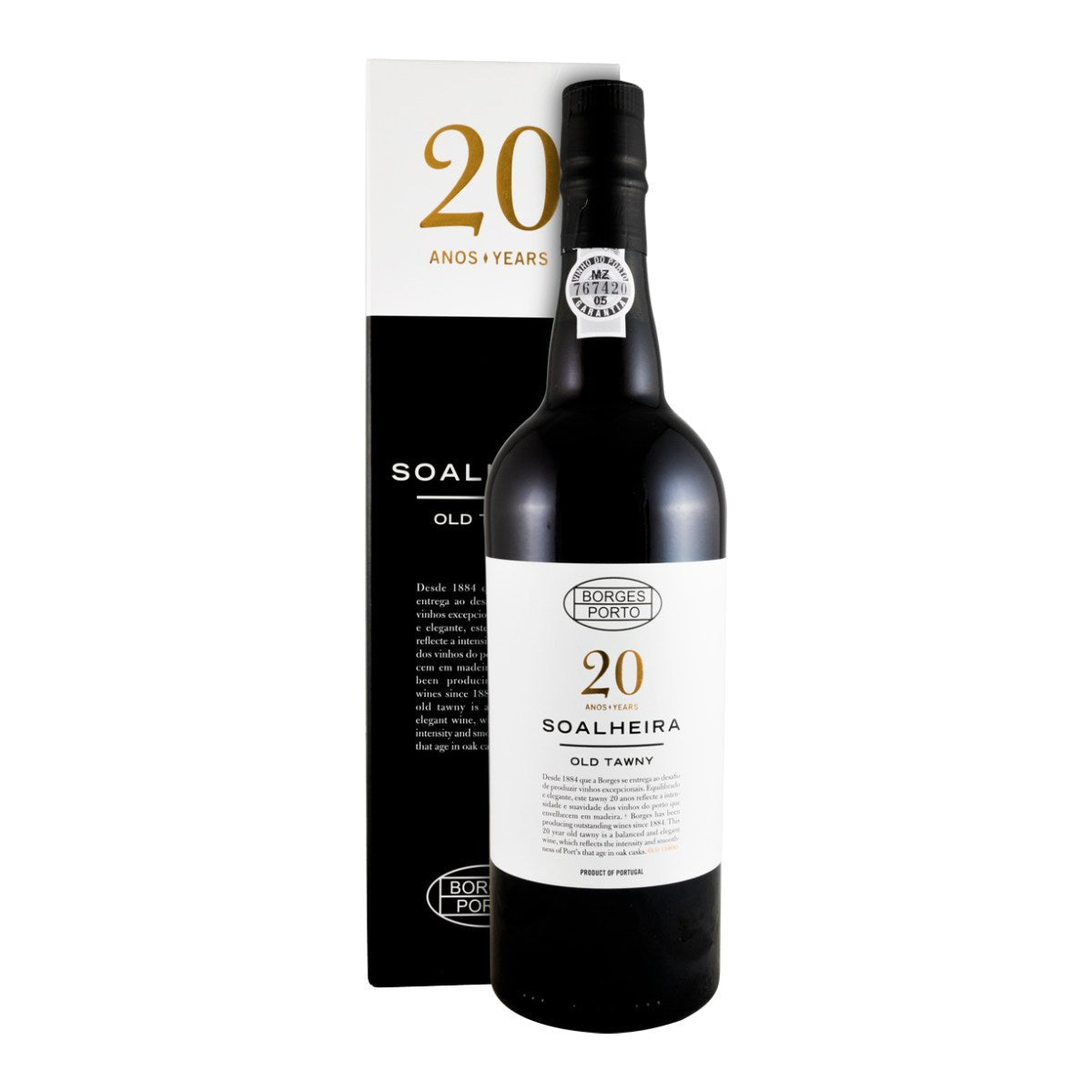 Borges Soalheira 20 Year Old Tawny Porto Wine 750ml 19.5% ABV