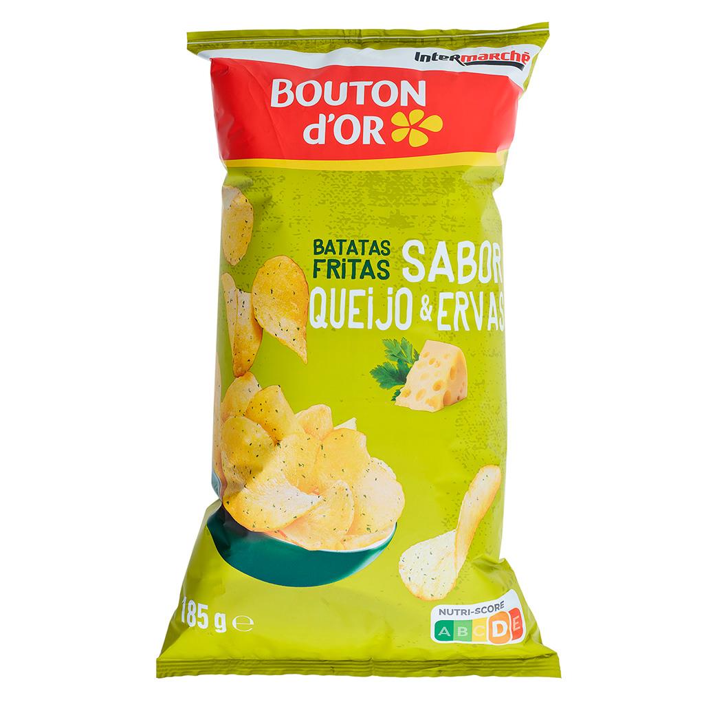 Bouton d'Or Cheese and Herb Flavour Crisps 185g