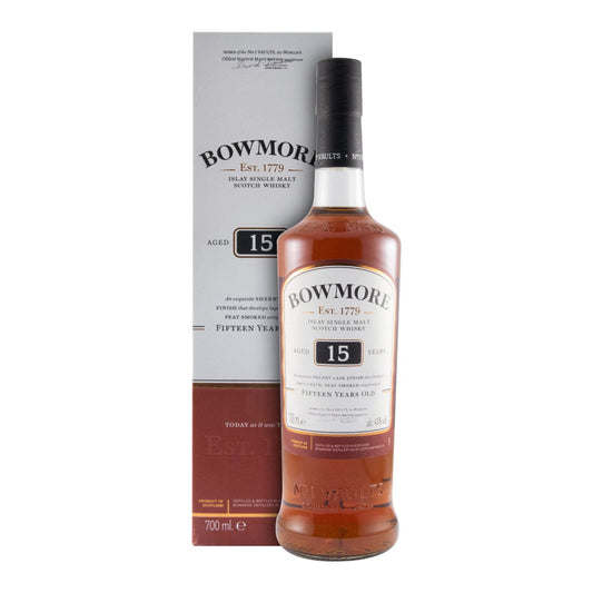 Bowmore 15 Year Old Sherry Cask Finish Single Malt Scotch Whisky 700ml 43% ABV