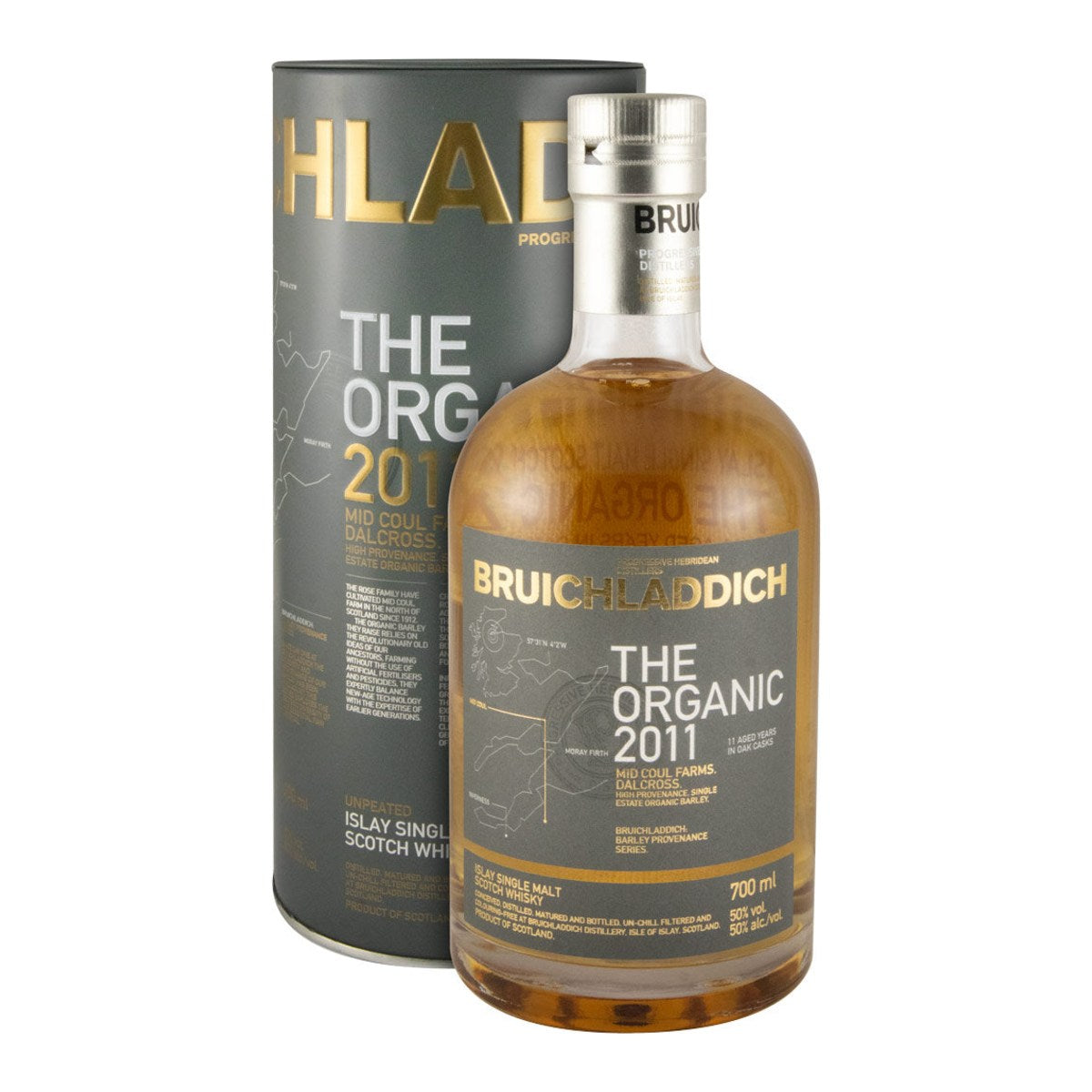 Bruichladdich The Organic 2011 11 Year Old Single Malt Scotch Whisky 700ml 50% ABV