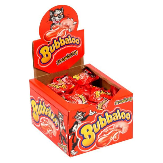 Bubbaloo Strawberry Bubble Gum 60 Pieces
