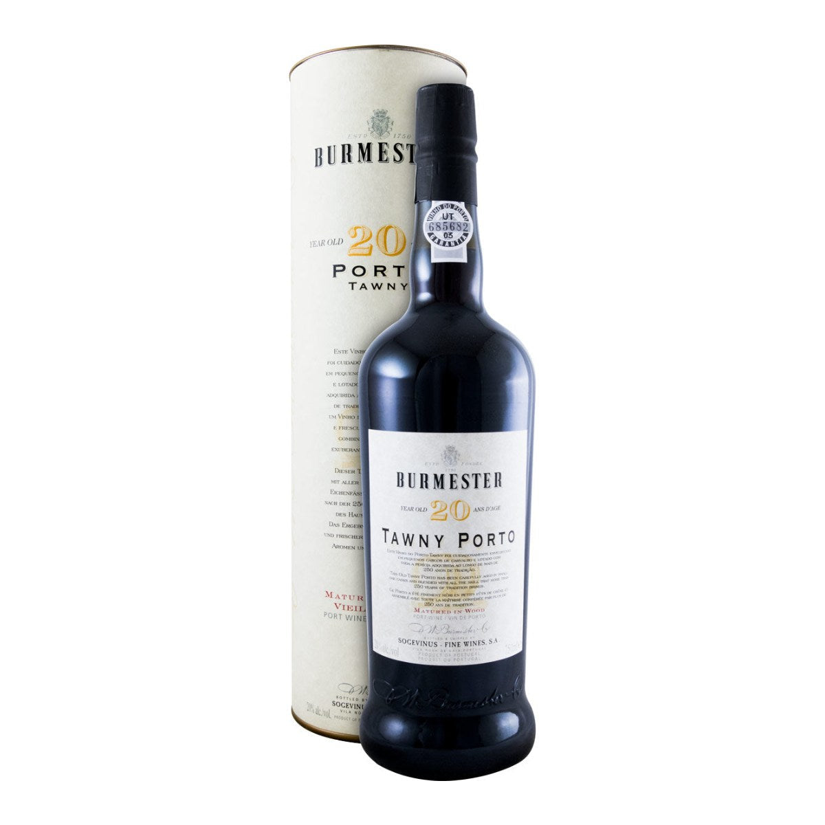 Burmester 20 Year Old Tawny Porto Wine 750ml 20% ABV