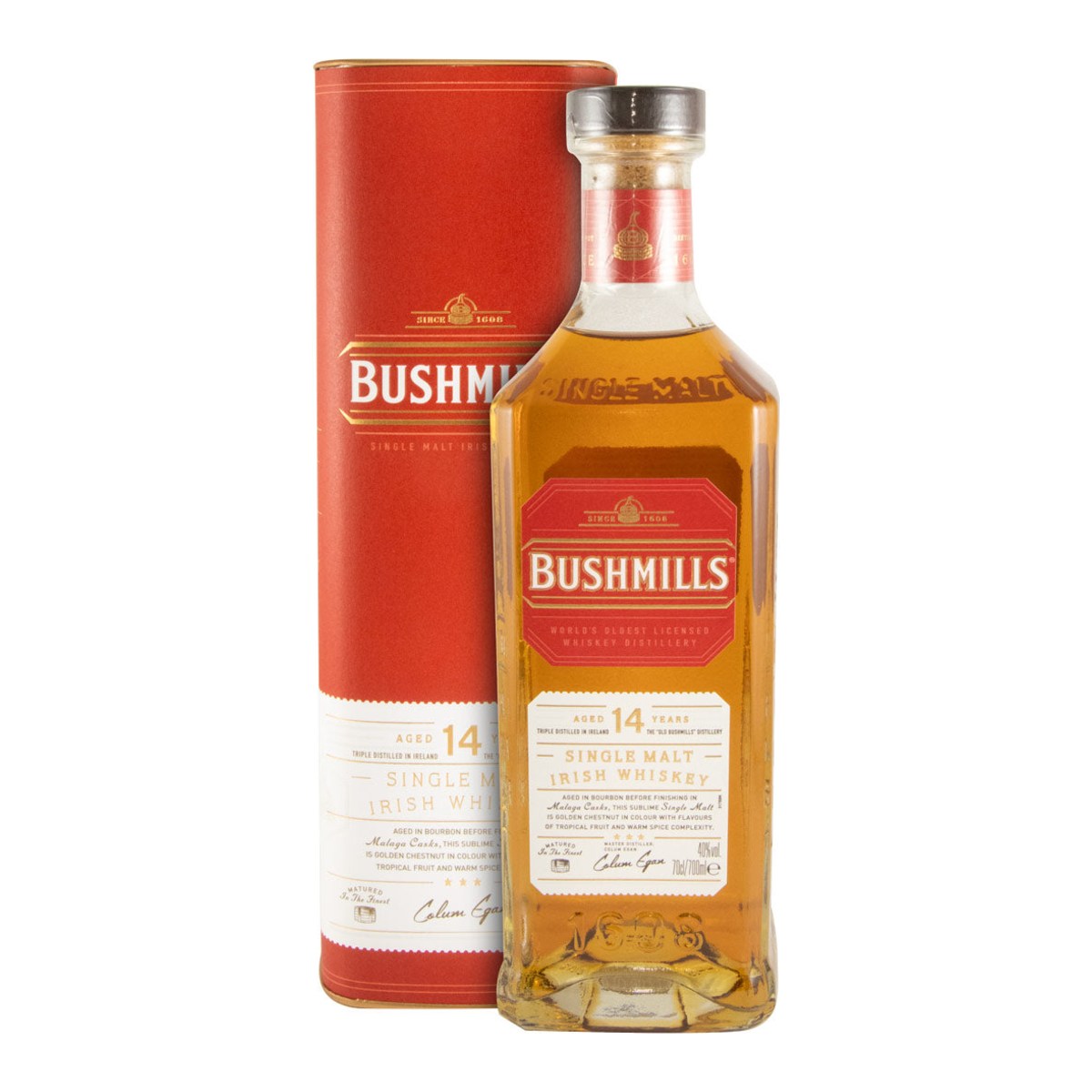 Bushmills 14 Year Old Single Malt Irish Whiskey 700ml 40% ABV