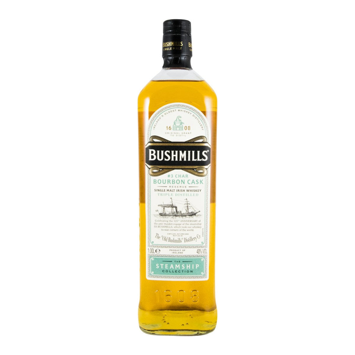 Bushmills The Steamship Collection Bourbon Cask Single Malt Irish Whiskey 1L 40% ABV