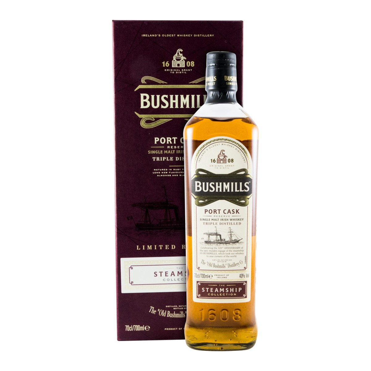 Bushmills The Steamship Collection Port Cask Single Malt Irish Whiskey 700ml 40% ABV
