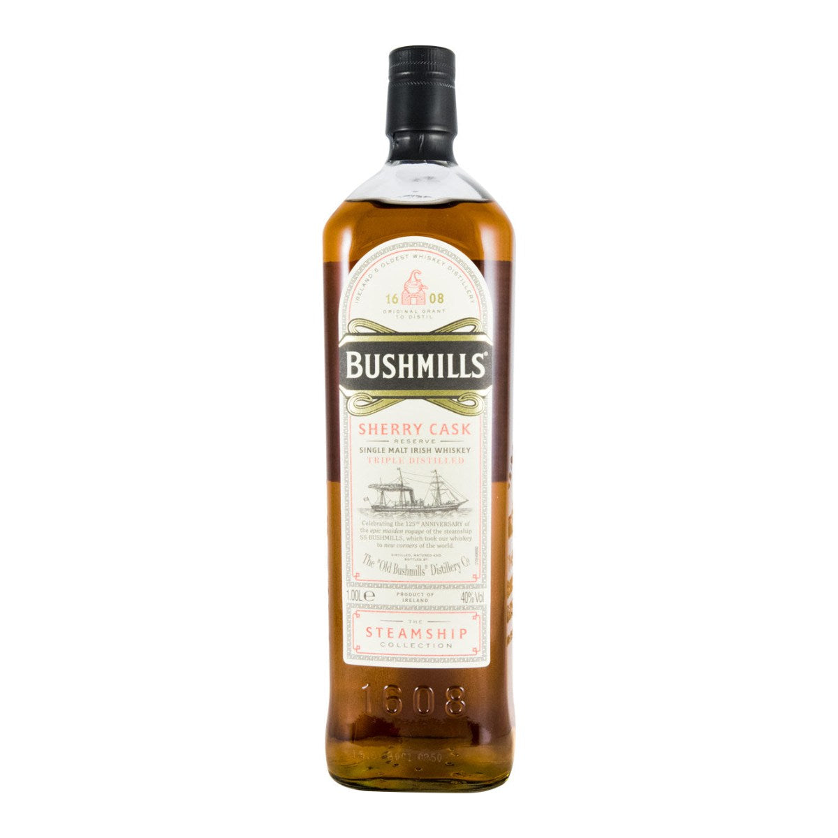 Bushmills The Steamship Collection Sherry Cask Single Malt Irish Whiskey 1L 40% ABV