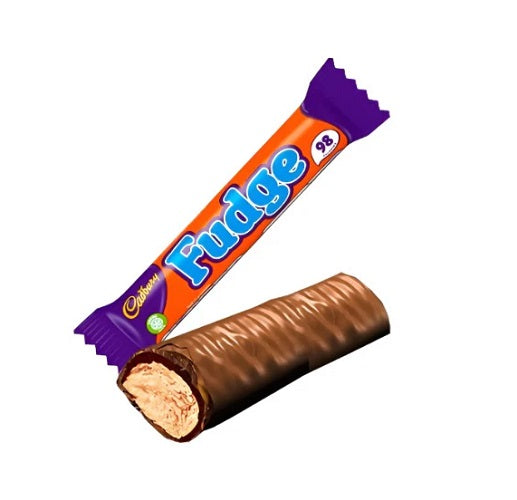 cadbury fudge 22g british chocolate snack bar soft creamy fudge milk chocolate sweet treat