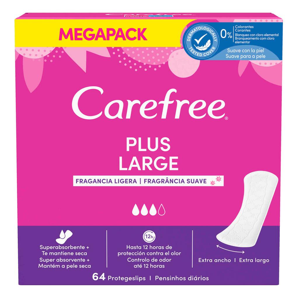 Carefree Maxi Panty Liners Pack of 64