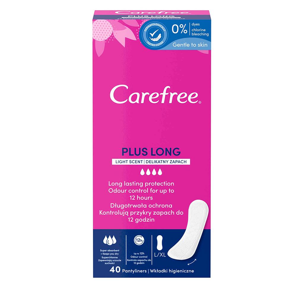 Carefree Plus Long Panty Liners Pack of 40