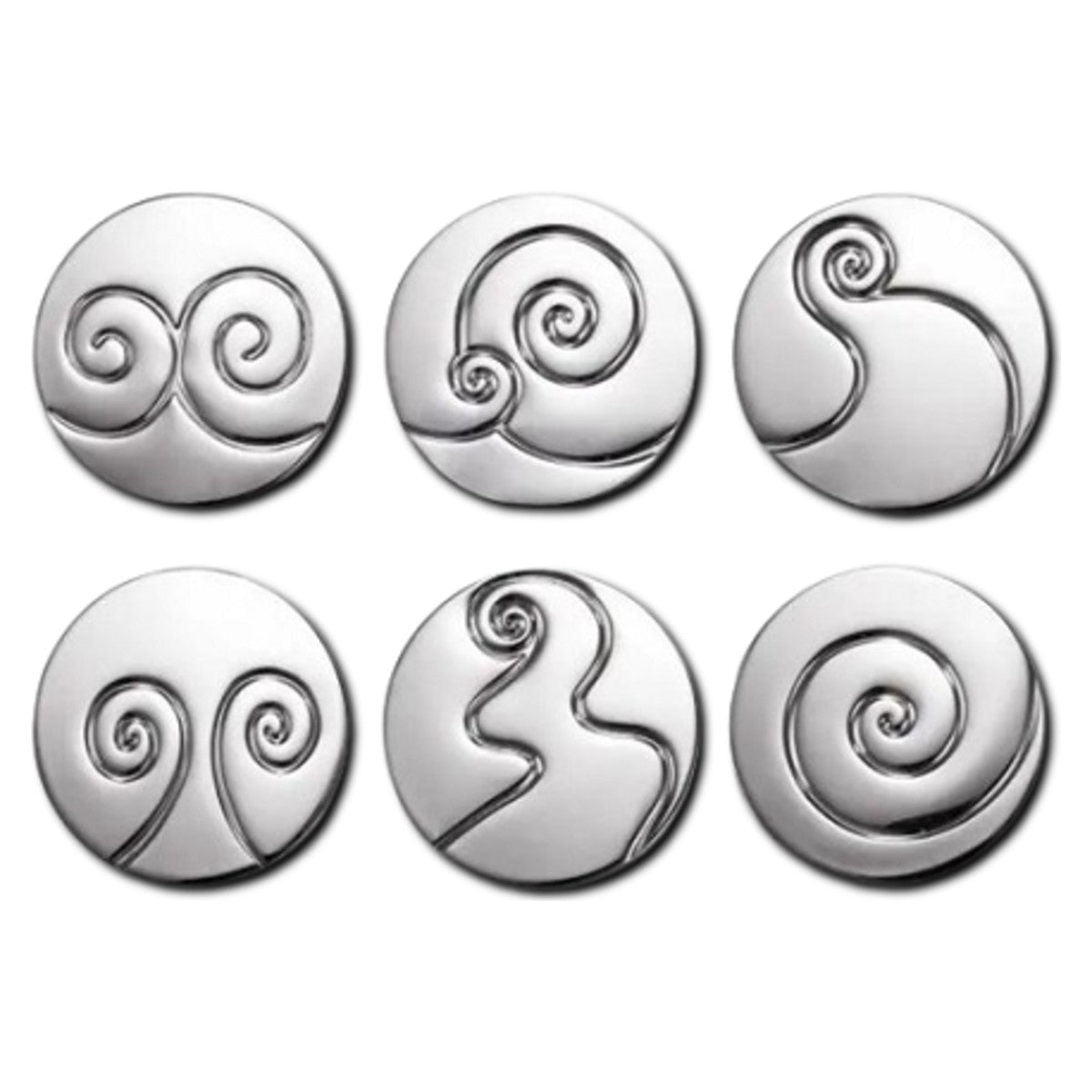 Carrol Boyes Shapes Coaster Set of 6 (Pre-owned)