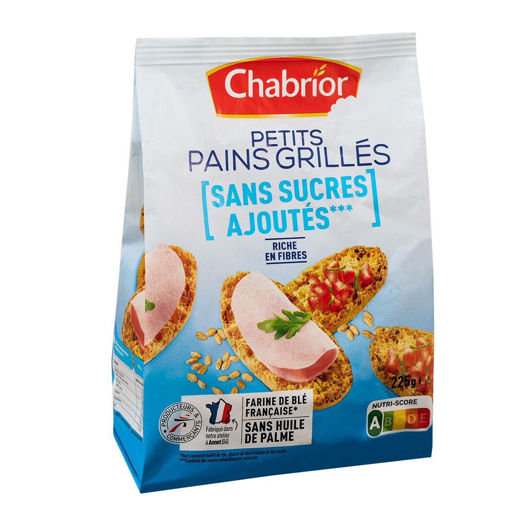 Chabrior Wholemeal Toasted Mini Breads No Added Sugar 225g