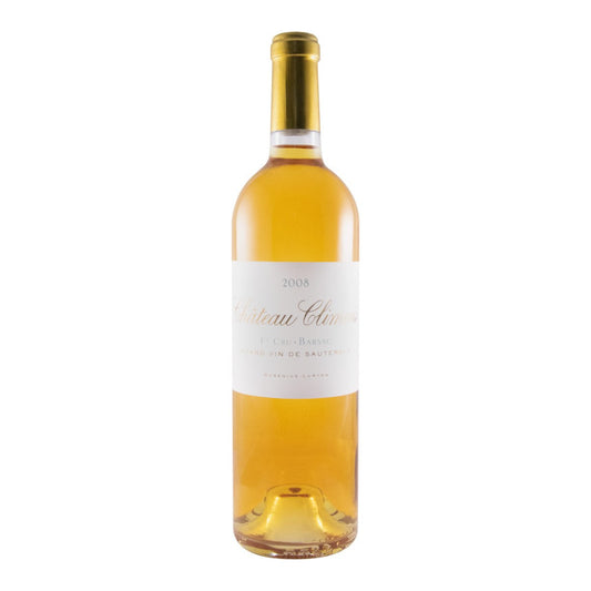 Château Climens Barsac Sauternes Sweet White Wine Bordeaux 2008 750ml 13.5% ABV
