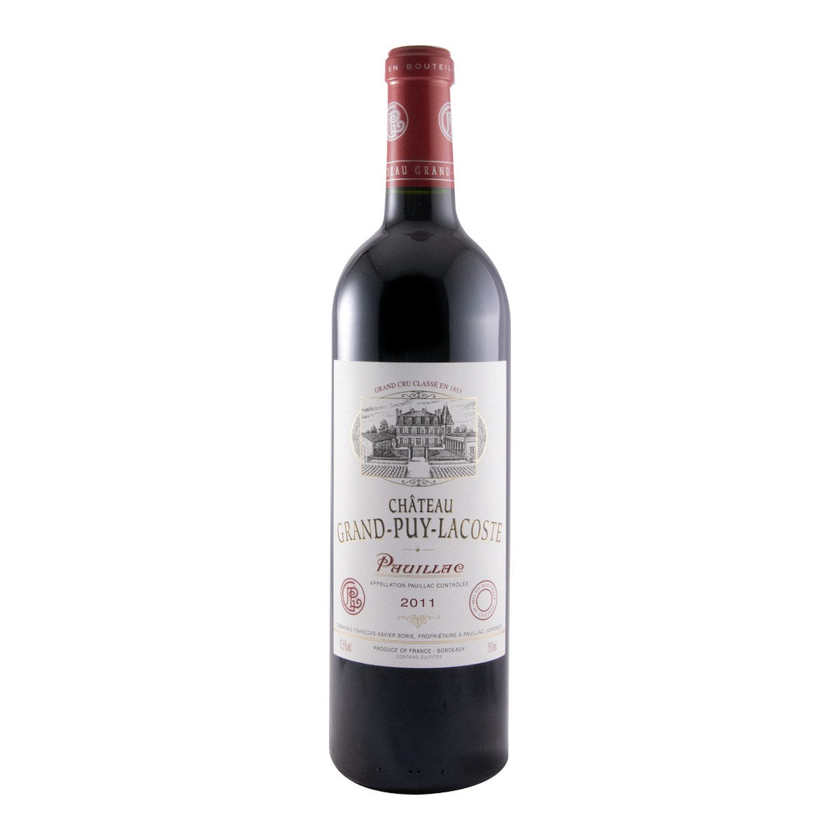 Château Grand-Puy-Lacoste Pauillac Red Wine Bordeaux 2011 750ml 13.5% ABV